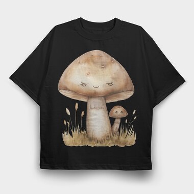 Mushroom Friends, Tricou Oversize Barbati (Unisex)