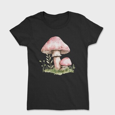 Mushroom Garden Clipart, Tricou Femei