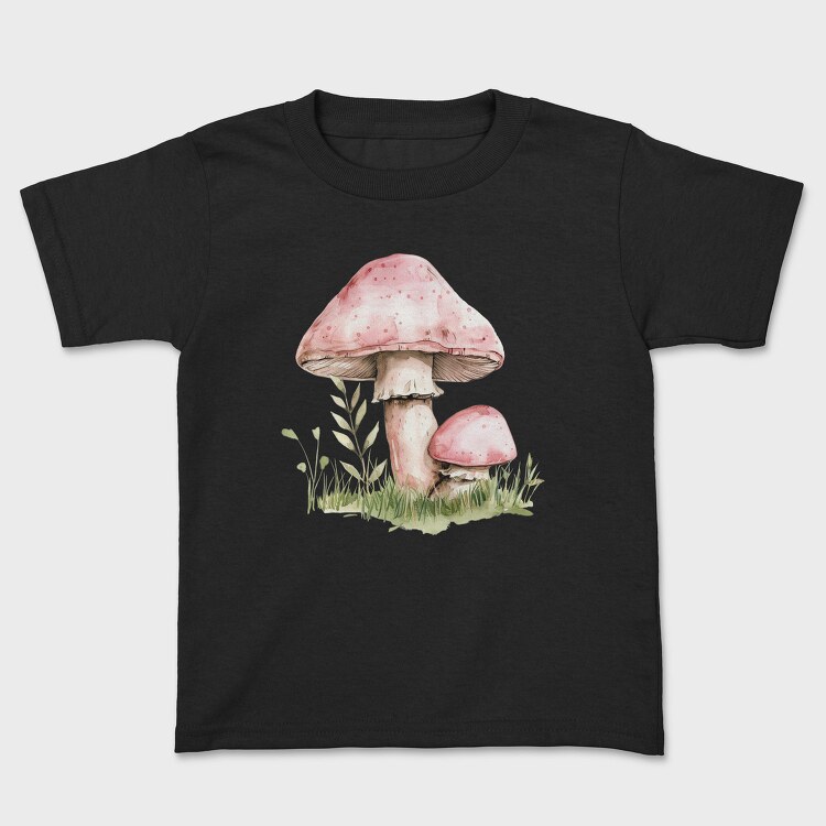 Mushroom Garden Clipart, Tricou Copii