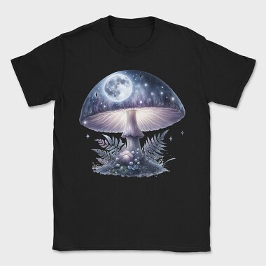 Mushroom Glowing Night, Tricou Barbati (Unisex)