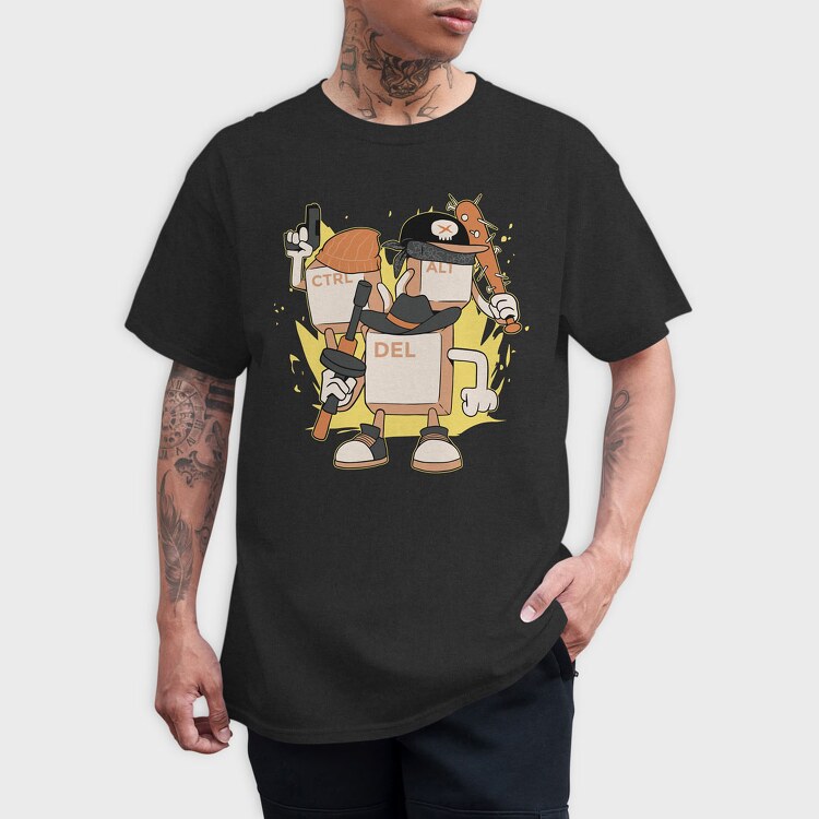 Mafia Keyboard, Tricou Barbati (Unisex)