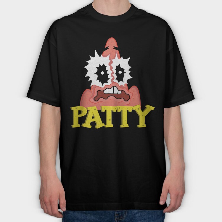 Patty Party Patty, Tricou Oversize Barbati (Unisex)