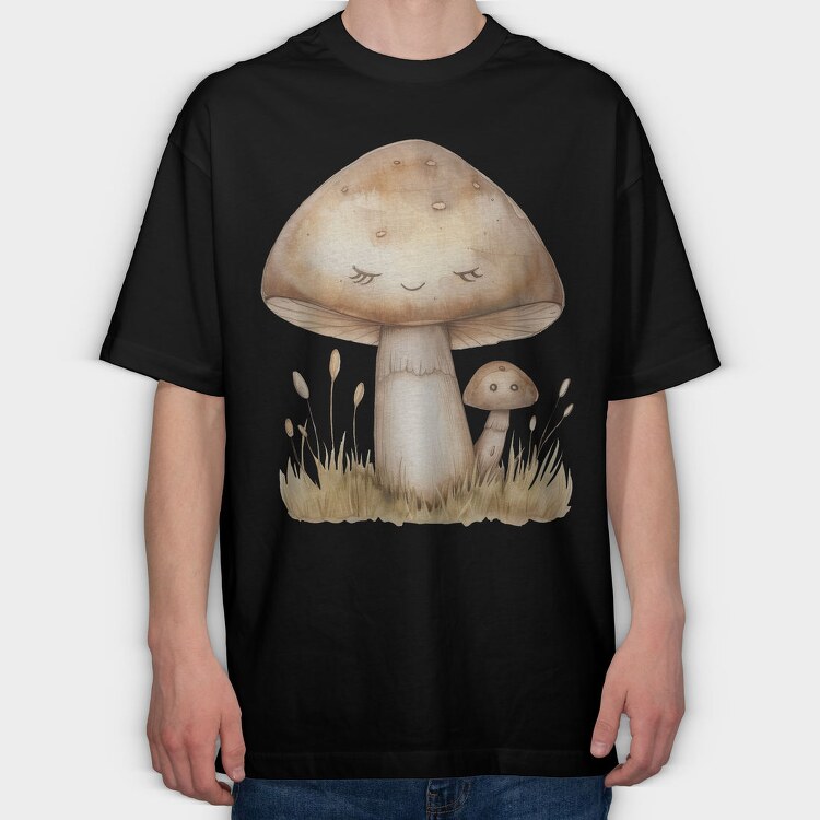Mushroom Friends, Tricou Oversize Barbati (Unisex)