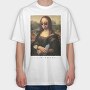 Ready Mona Lisa, Tricou Oversize Barbati (Unisex)