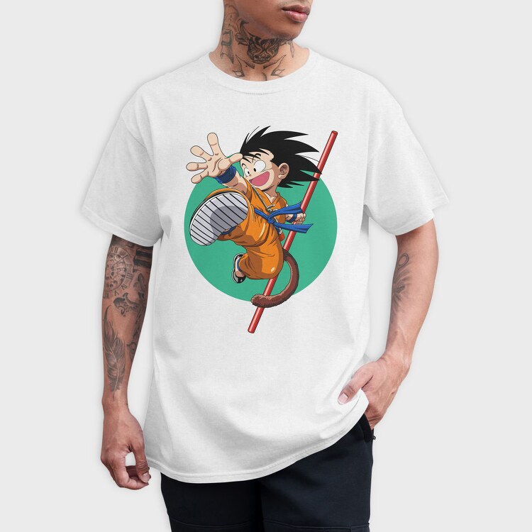 Goku Flying Kick, Tricou Barbati (Unisex)