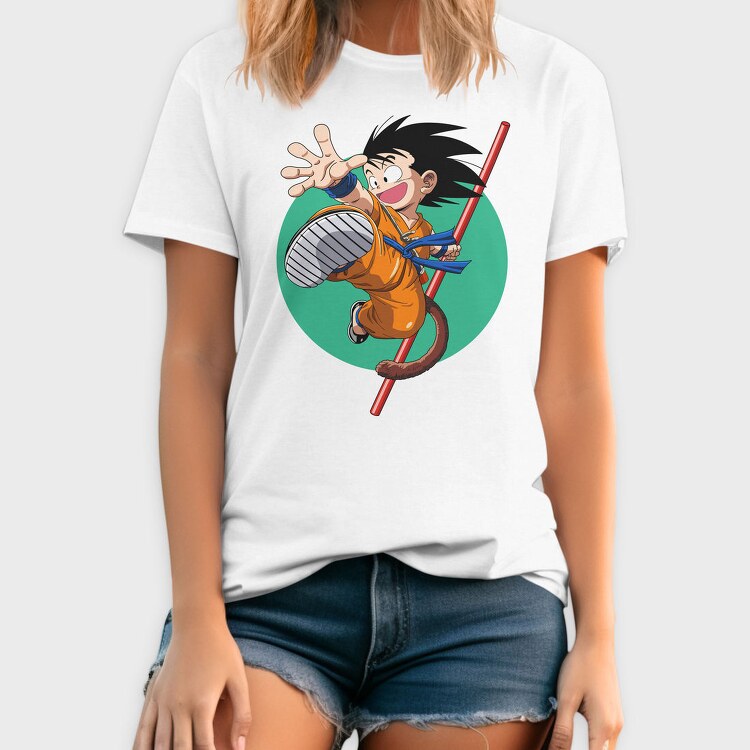 Goku Flying Kick, Tricou Barbati (Unisex)
