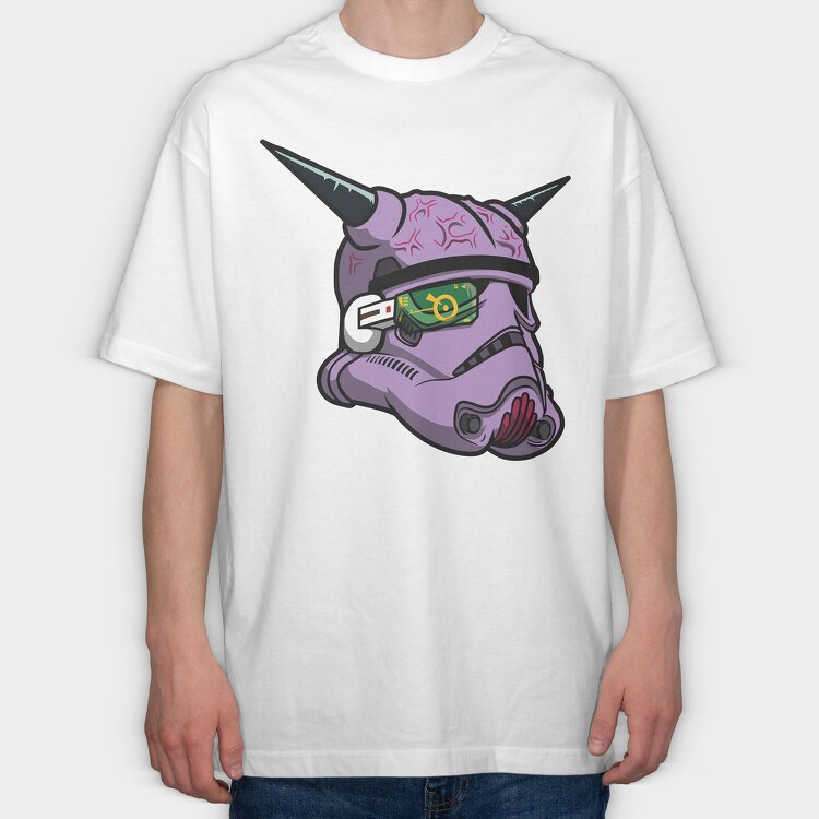 Cyber Unicorn, Tricou Oversize Barbati (Unisex)