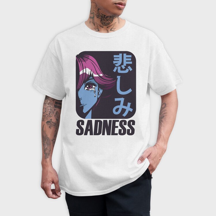 Sadness Tears Crying, Tricou Barbati (Unisex)