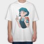 Peaceful Sailor, Tricou Oversize Barbati (Unisex)