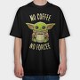 Baby Yoda Coffee, Tricou Oversize Barbati (Unisex)