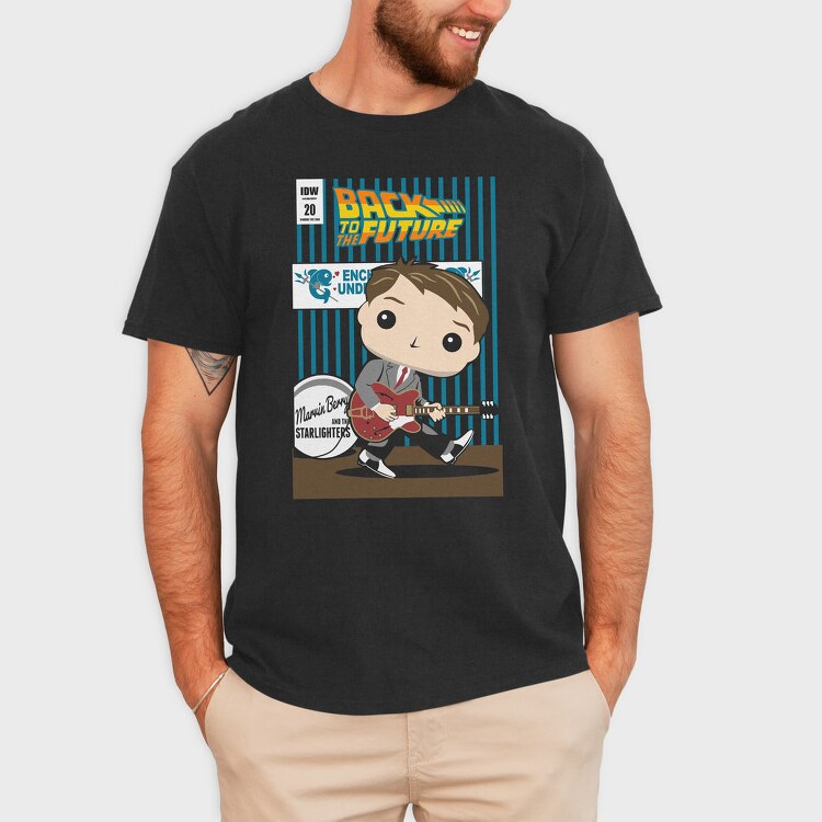 Back To The Future Guitar Boy, Tricou Barbati (Unisex)