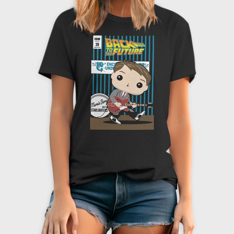 Back To The Future Guitar Boy, Tricou Barbati (Unisex)