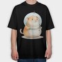 Mouse In Space Helmet, Tricou Oversize Barbati (Unisex)