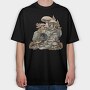 Mushroom Garden Cliff, Tricou Oversize Barbati (Unisex)