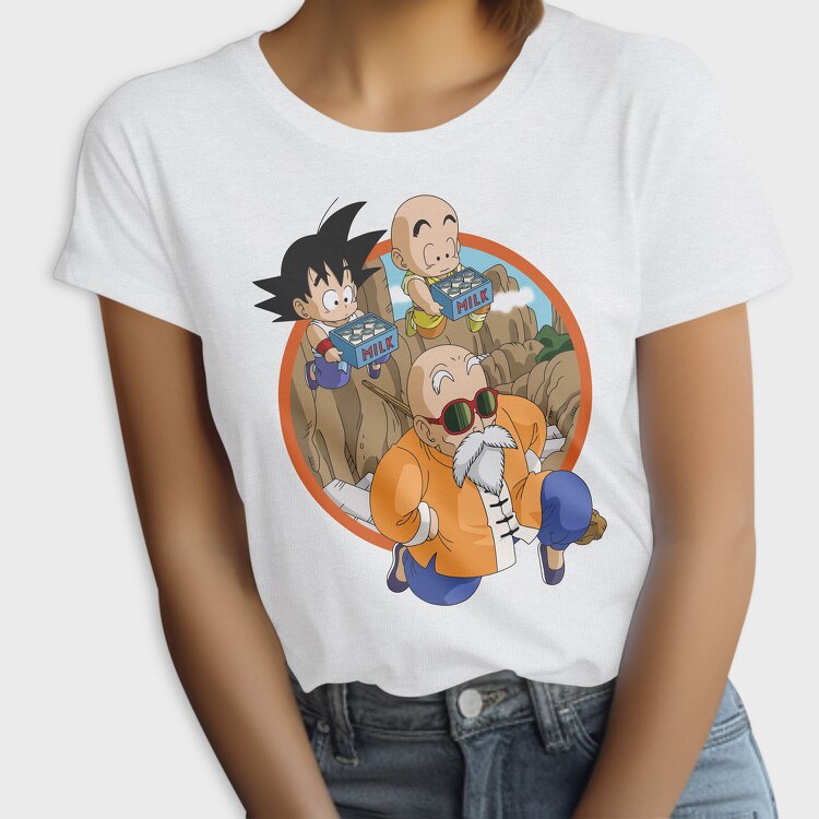 Goku Krillin Milk, Tricou Femei