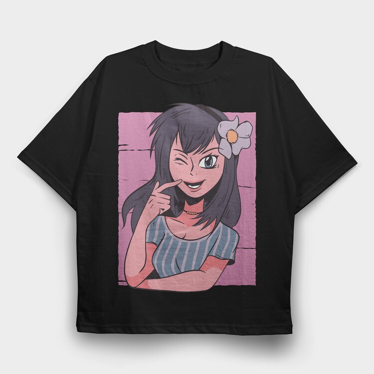 Flowergirl, Tricou Oversize Barbati (Unisex)