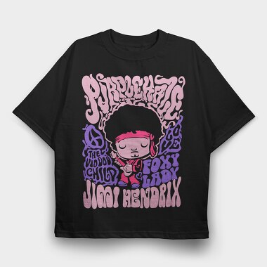 Foxy Child Vibes, Tricou Oversize Barbati (Unisex)