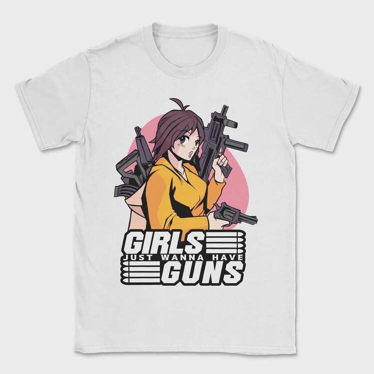 Girl Power Guns, Tricou Barbati (Unisex)