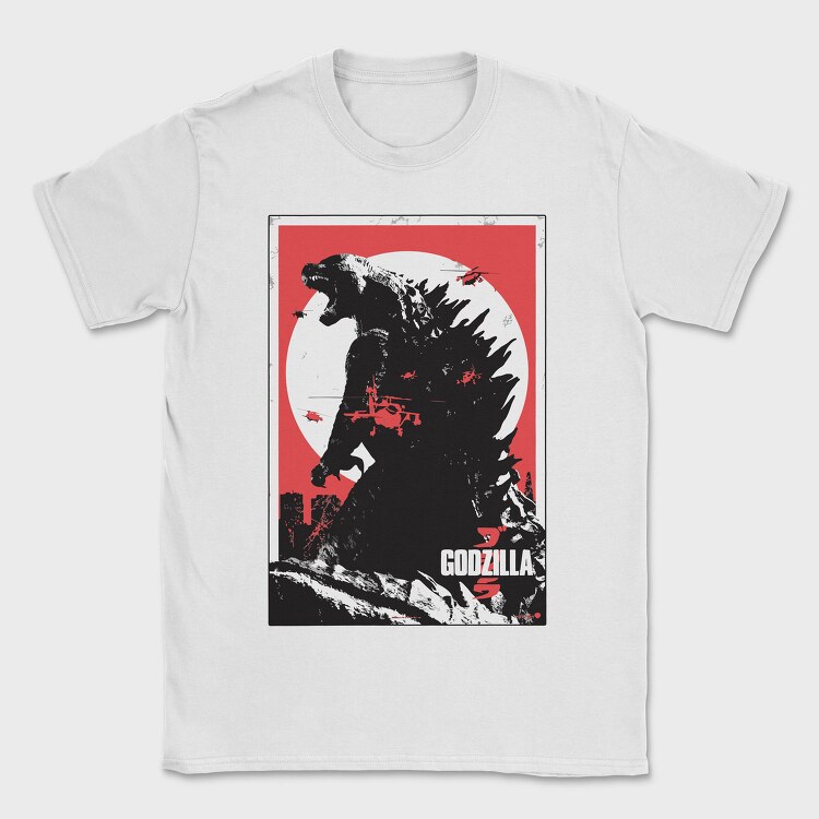 Godzilla Attack, Tricou Barbati (Unisex)
