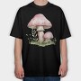 Mushroom Garden Clipart, Tricou Oversize Barbati (Unisex)