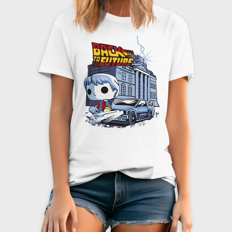 Back To The Future Pop Art, Tricou Barbati (Unisex)