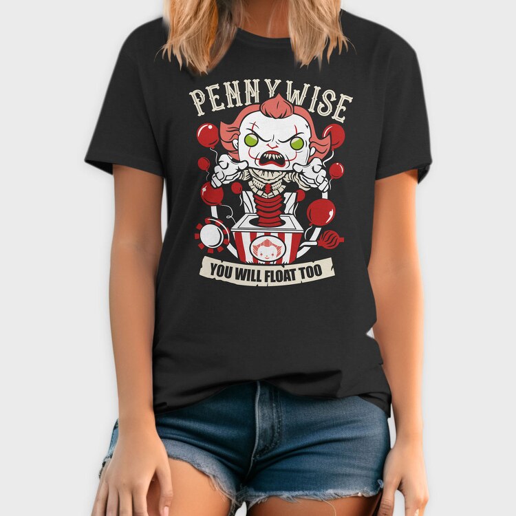 Pennywise Clown Balloons, Tricou Barbati (Unisex)