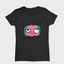 Angry Cat Face My Happy Face, Tricou Femei