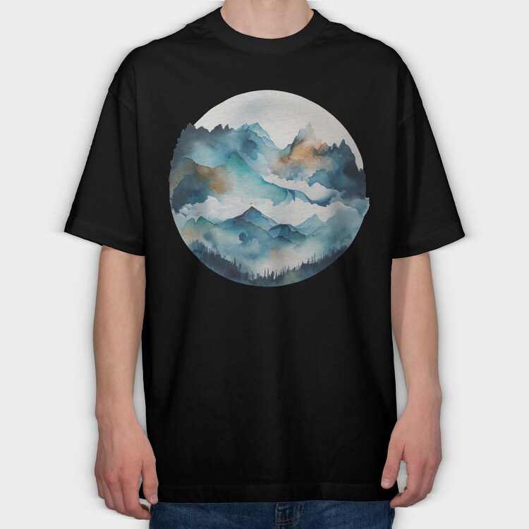 Mountain Symphony Club, Tricou Oversize Barbati (Unisex)