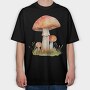 Mushroom Garden Scape, Tricou Oversize Barbati (Unisex)