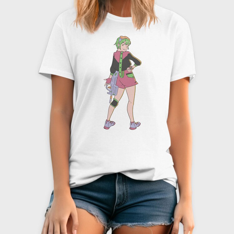 Cyberpunk Girl, Tricou Barbati (Unisex)