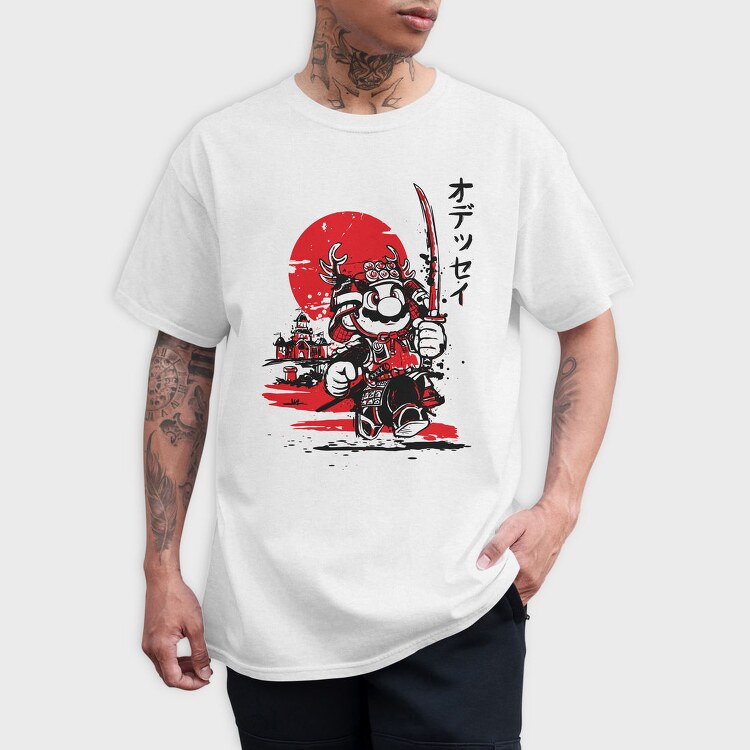 Mario Samurai, Tricou Barbati (Unisex)