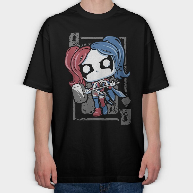 Pennywises Clown, Tricou Oversize Barbati (Unisex)