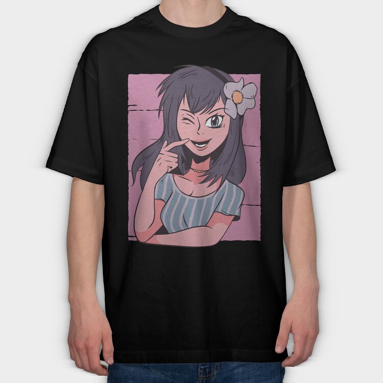 Flowergirl, Tricou Oversize Barbati (Unisex)
