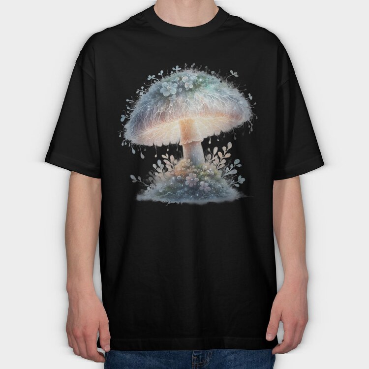 Mushroom Cloud Sprout, Tricou Oversize Barbati (Unisex)