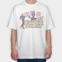 Periodic Table Characters, Tricou Oversize Barbati (Unisex)