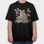 Mouse Books Blossoms, Tricou Oversize Barbati (Unisex)