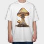 Mushroom Glowing Drop, Tricou Oversize Barbati (Unisex)
