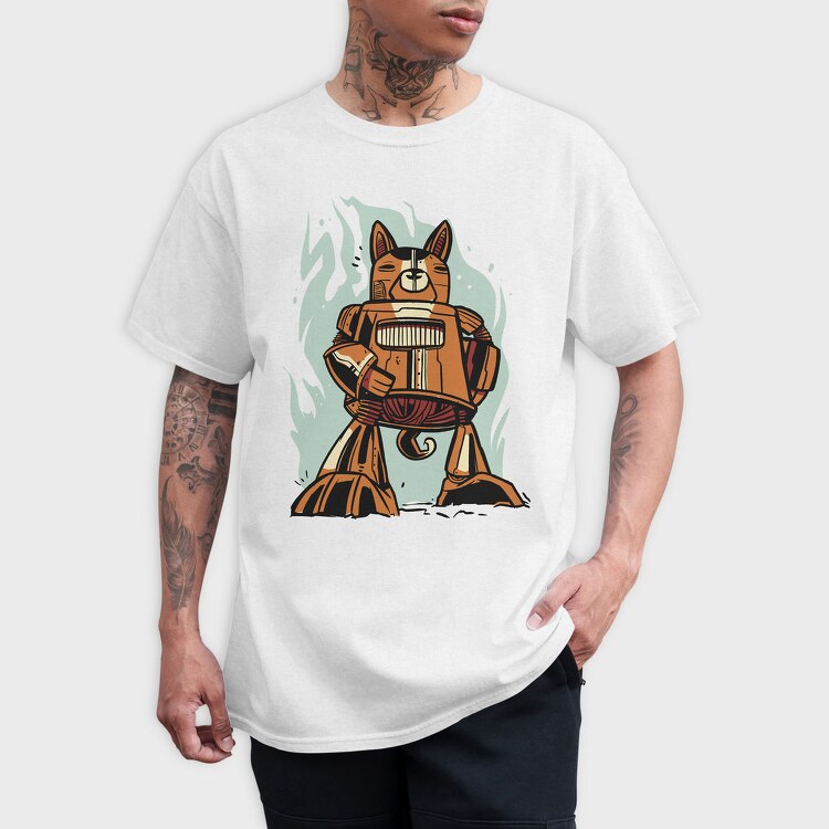 Cyborg Cat, Tricou Barbati (Unisex)