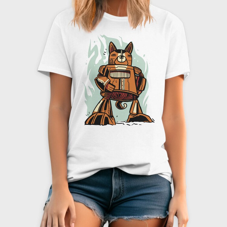 Cyborg Cat, Tricou Barbati (Unisex)