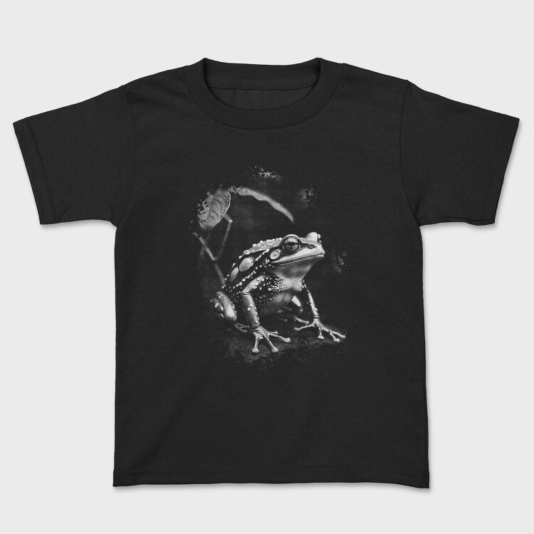 Realistic Frog in Nature, Tricou Copii