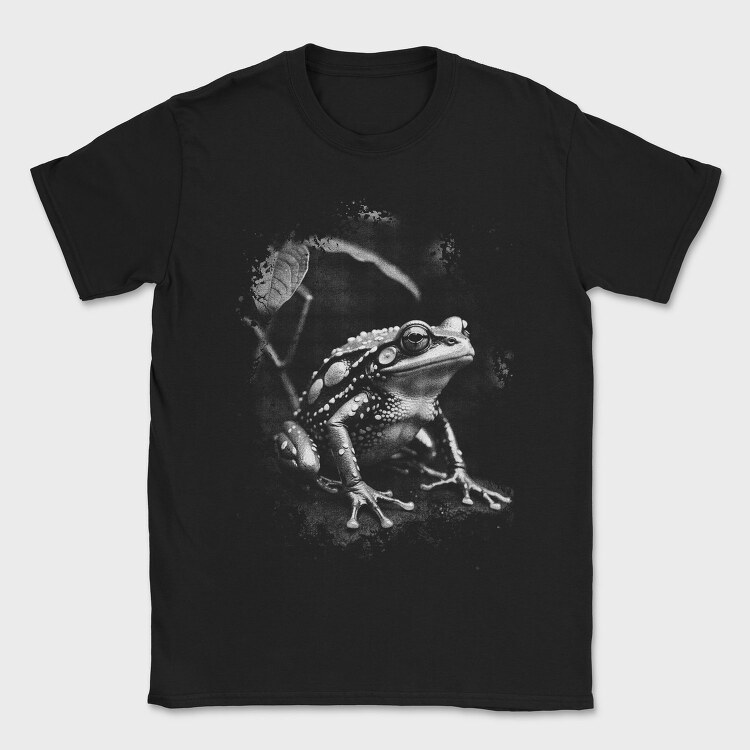 Realistic Frog in Nature, Tricou Barbati (Unisex)