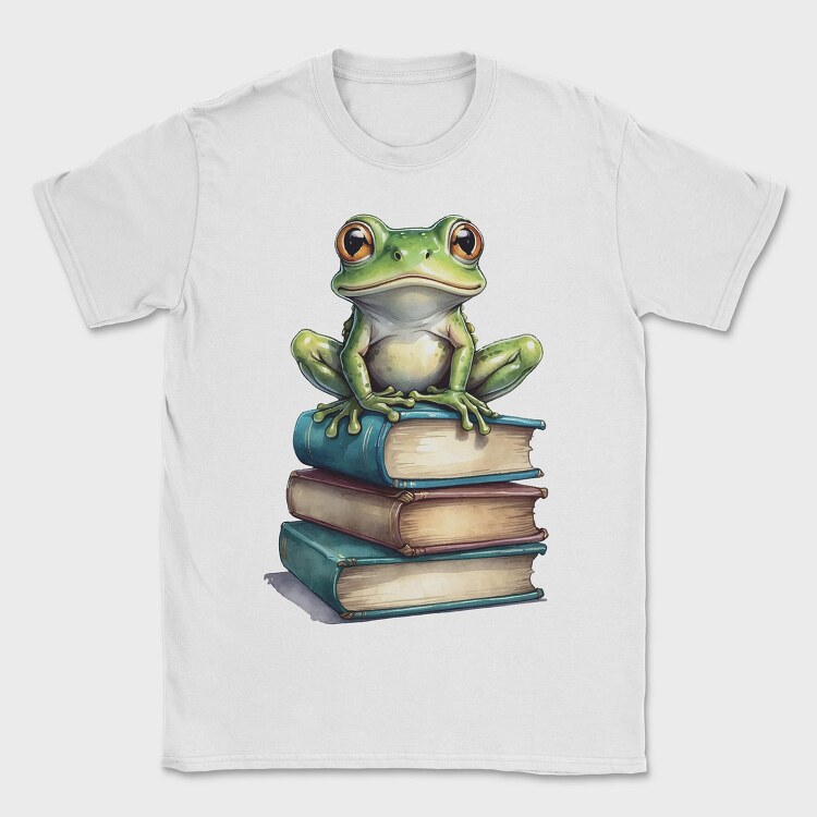 Realistic Frog Books, Tricou Barbati (Unisex)