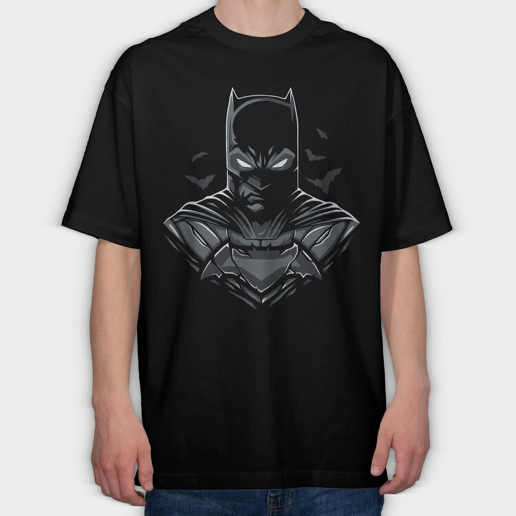 Batman Bat Signal, Tricou Oversize Barbati (Unisex)