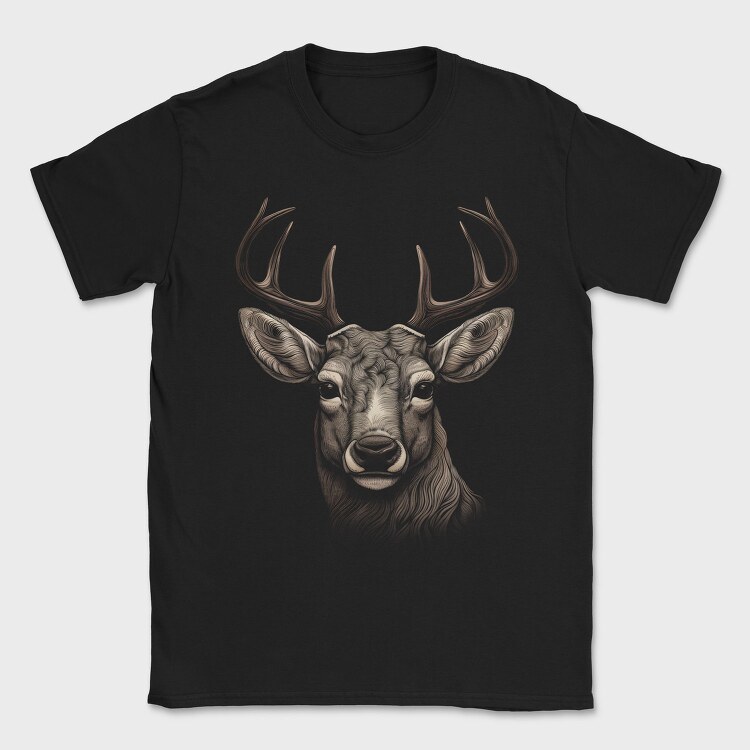 Realistic Deer, Tricou Barbati (Unisex)