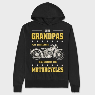 Real Graandpas Ride Motorcycles, Hanorac Oversize Barbati (Unisex)