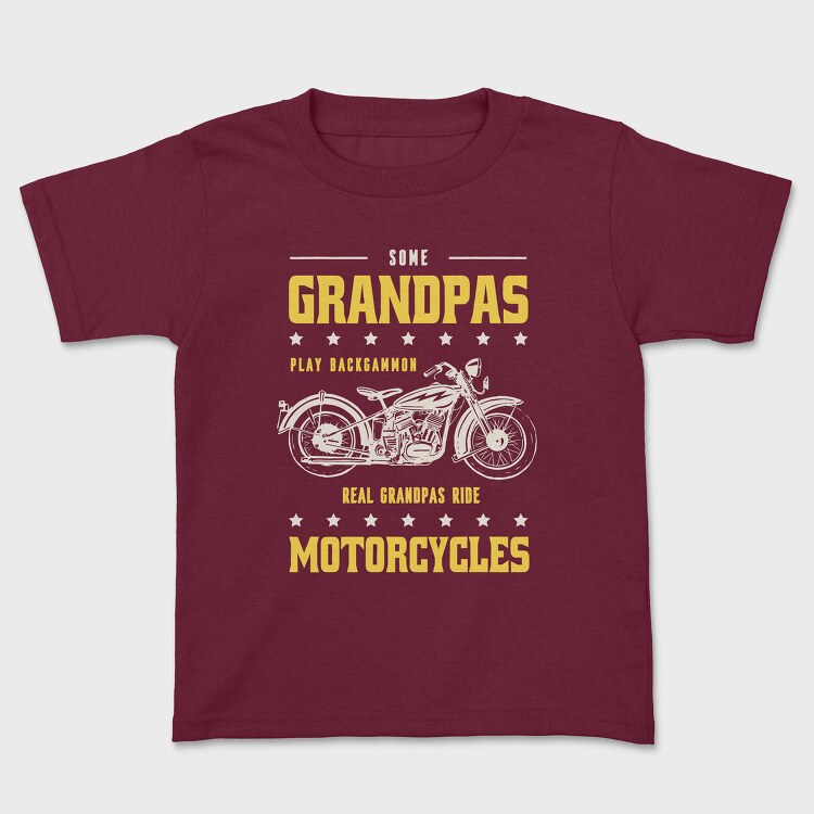 Real Graandpas Ride Motorcycles, Tricou Copii