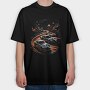 Racing, Tricou Oversize Barbati (Unisex)