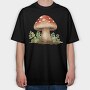 Mushroom Fall Greens, Tricou Oversize Barbati (Unisex)
