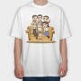 Friends Forever, Tricou Oversize Barbati (Unisex)