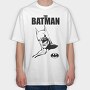 Batman Black And White, Tricou Oversize Barbati (Unisex)